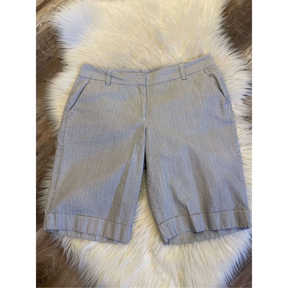 Ann Taylor signature women’s 6 metallic striped Bermuda shorts